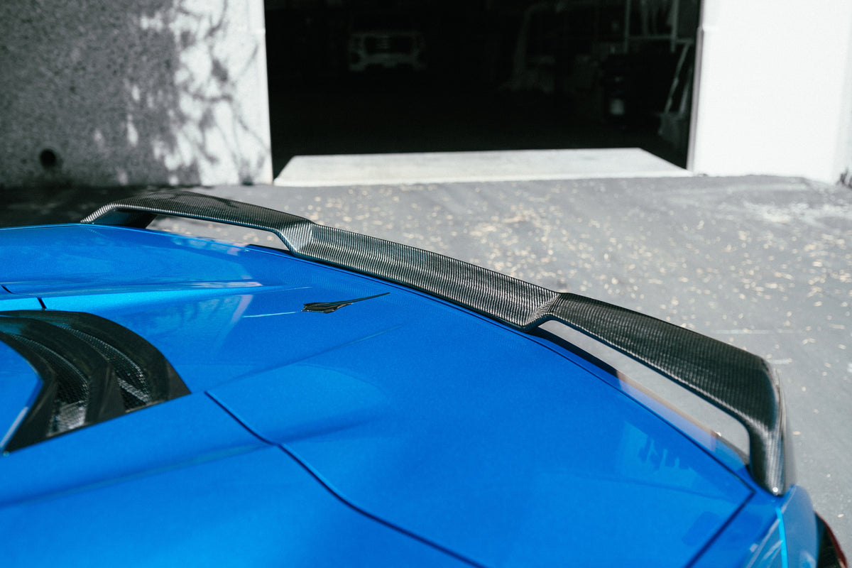Type-Z51 carbon fiber rear spoiler for 2020-2024 Chevrolet Corvette C8