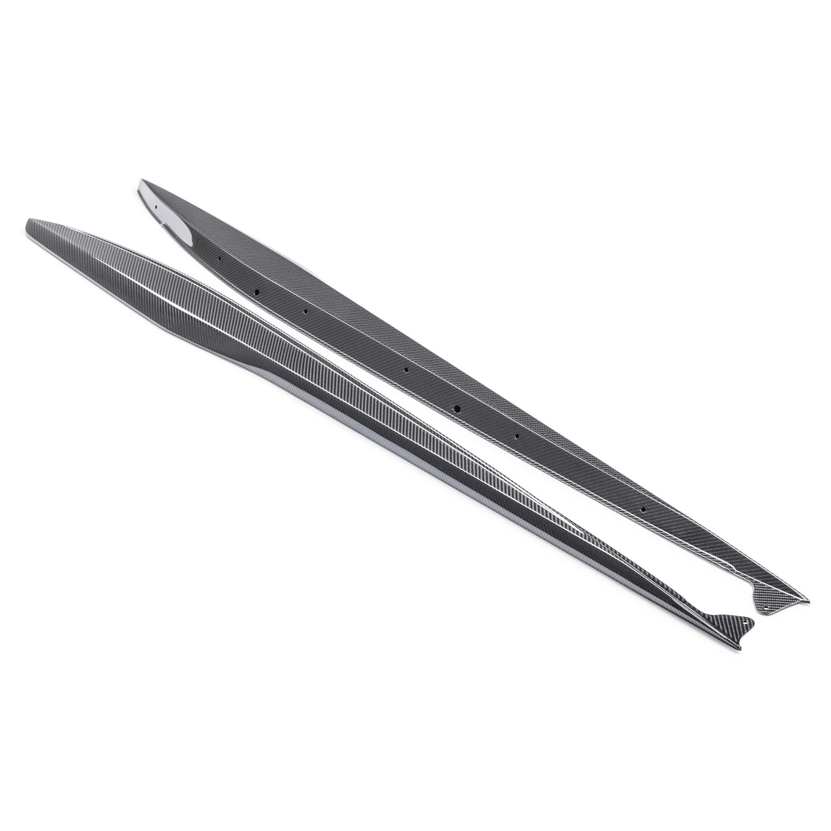 Carbon fiber side rocker extensions for 2023-2026 Chevrolet Corvette C8 Z06