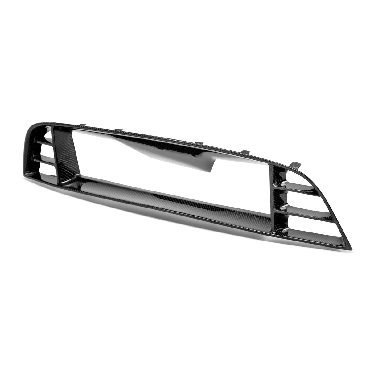 Carbon fiber front upper grille for 2013-2014 Ford Shelby GT500, with no Cobra emblem placeholder