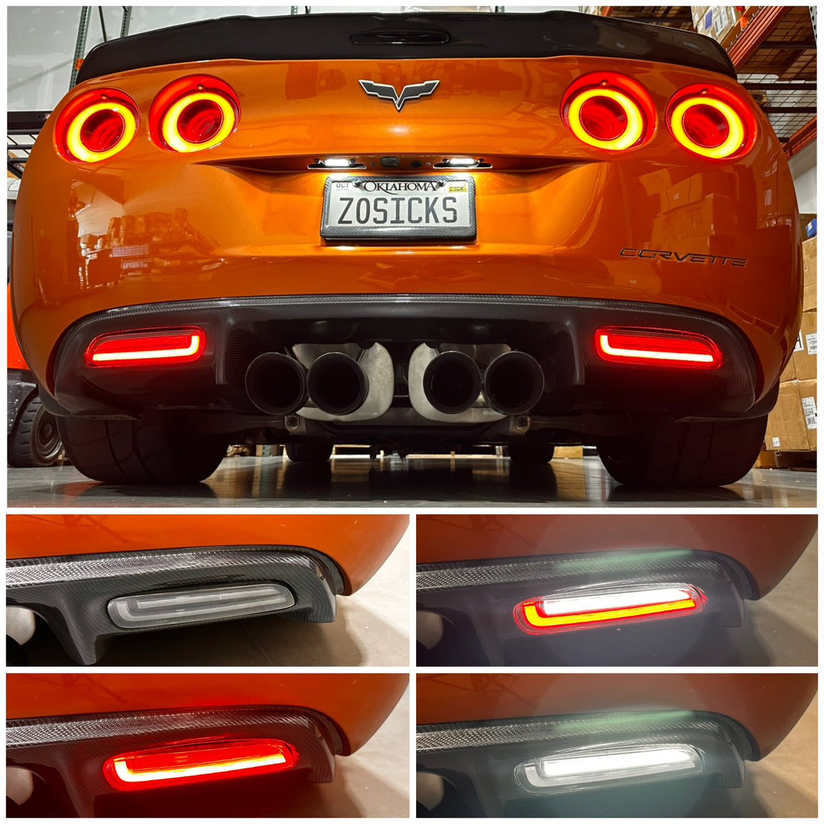 2005-2013 C6 Corvette Laser LED Reverse Assemblies