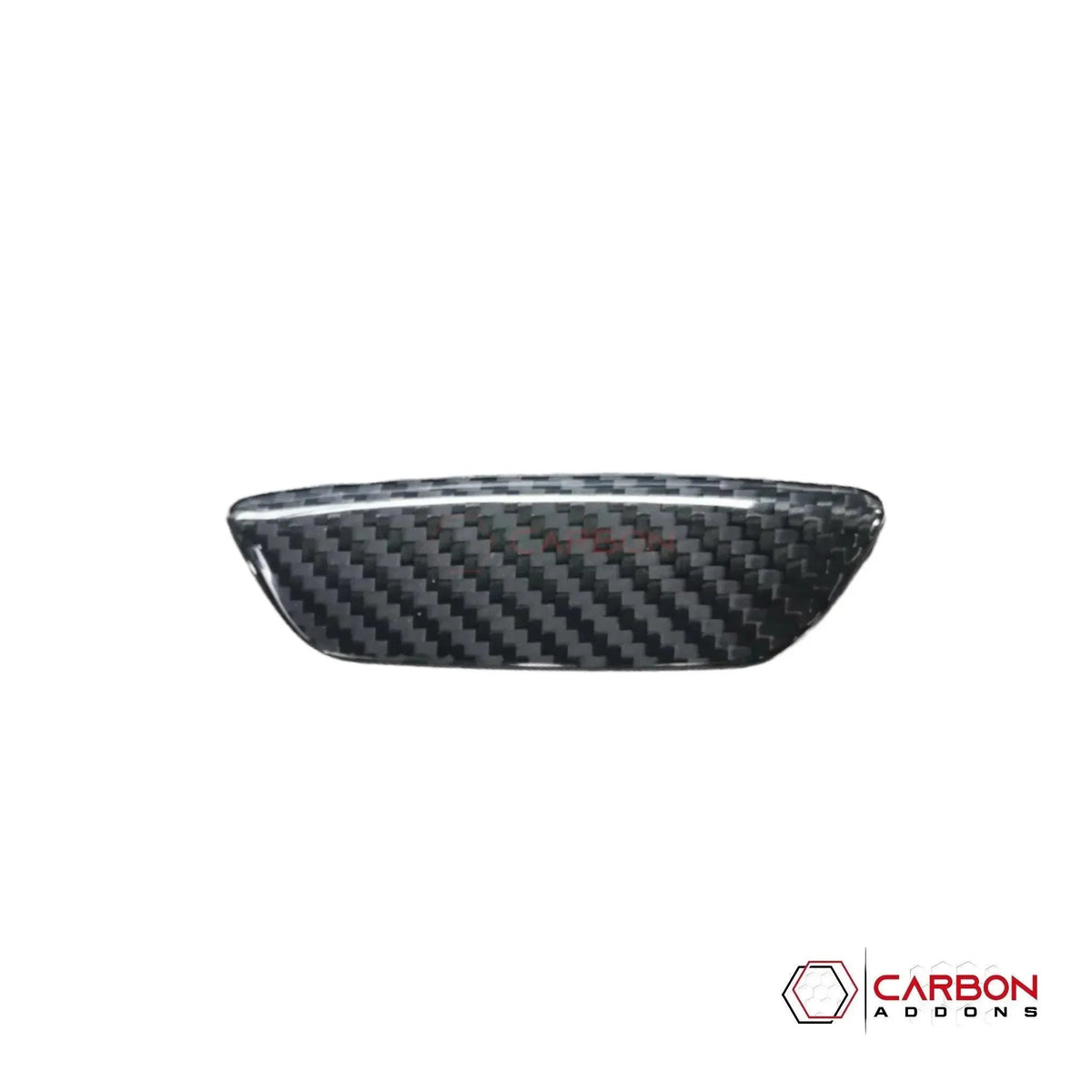 C8 Corvette Real Carbon Fiber Middle Speaker / Mode Selector Badge Covers | Interior Upgrade (2020–2027)