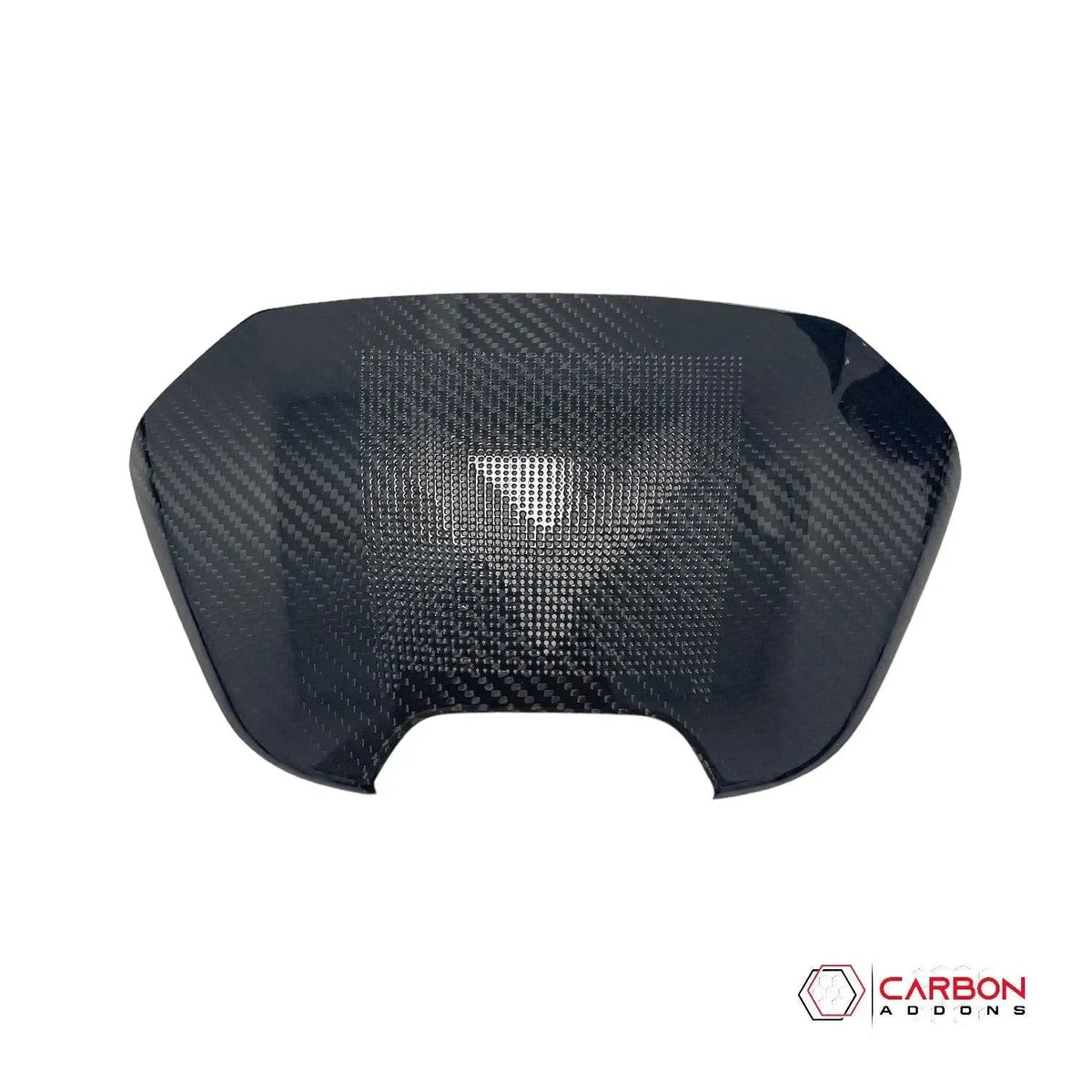 C8 Corvette Real Carbon Fiber Waterfall Speaker Trim Cover with Corvette Logo | Interior upgrade (2020–2027)