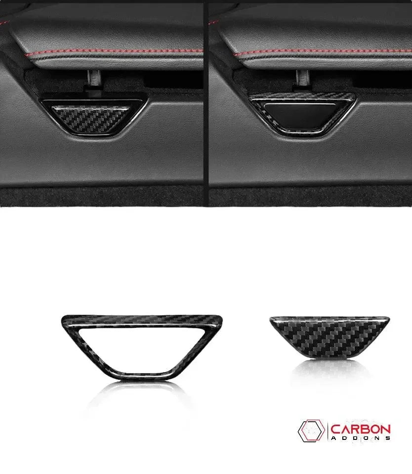 C8 Corvette Real Carbon Fiber Armrest Button & Trim Covers | Interior Upgrade (2020–2027)