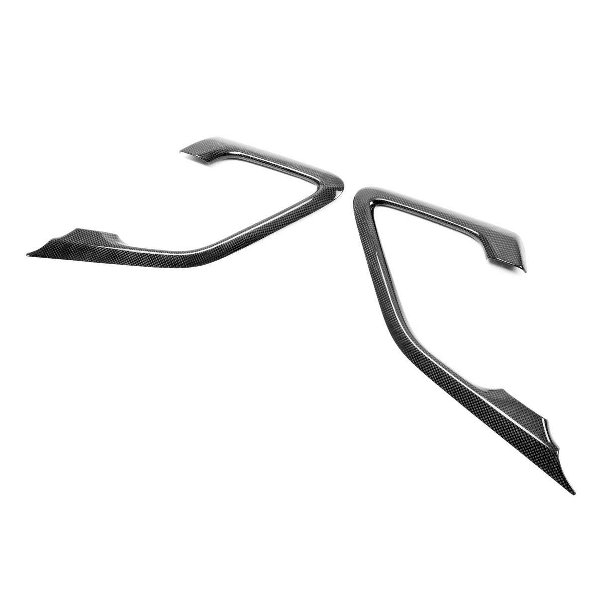 Carbon fiber interior door trim set for 2009-2016 Nissan GT-R (12-Piece Set)