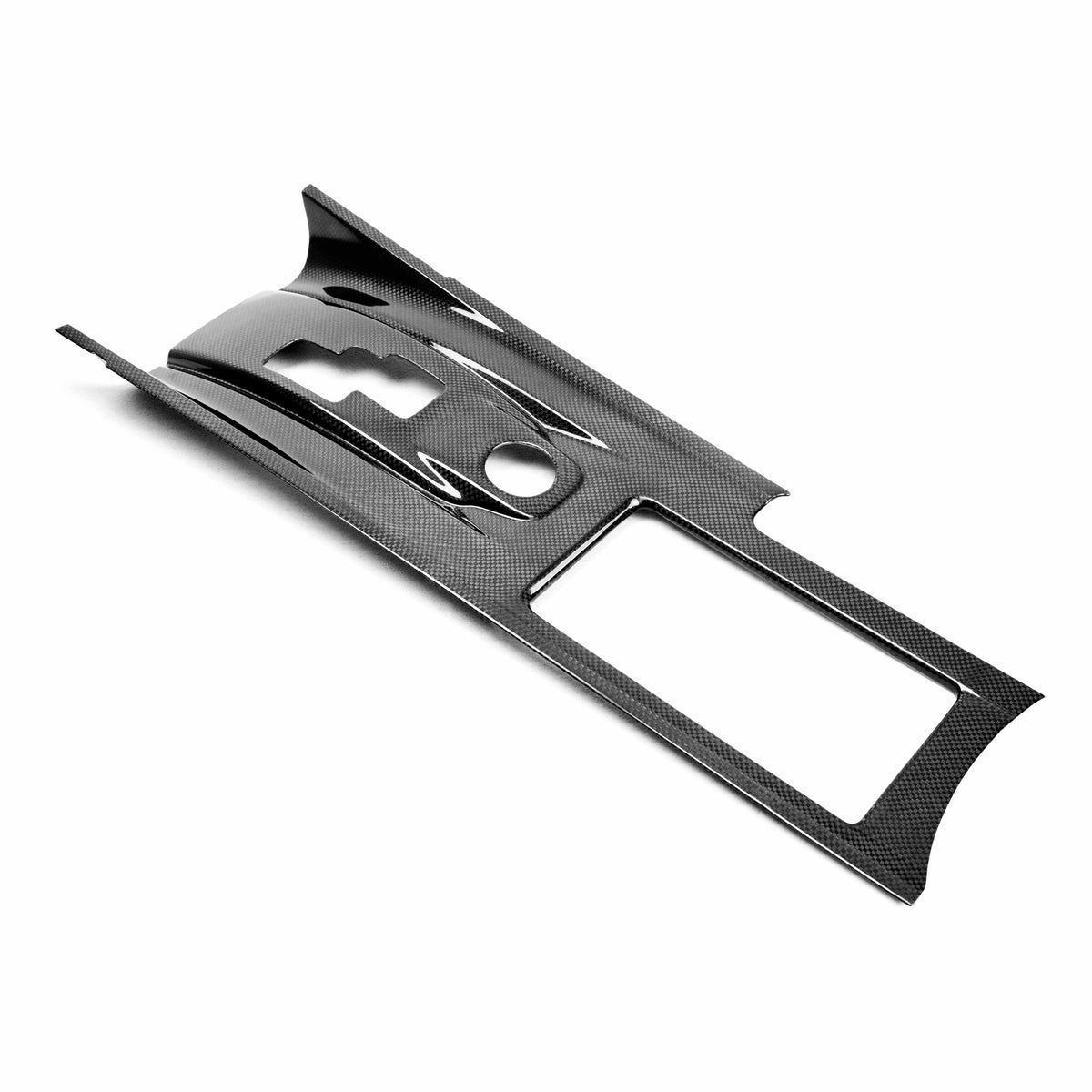 Carbon fiber center shifter bezel for 2009-2016 Nissan GT-R