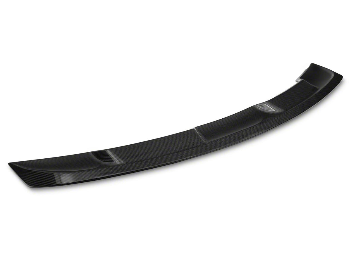 GT500 Style Rear Spoiler; Gloss Black Carbon Fiber (15-23 Mustang Fastback)