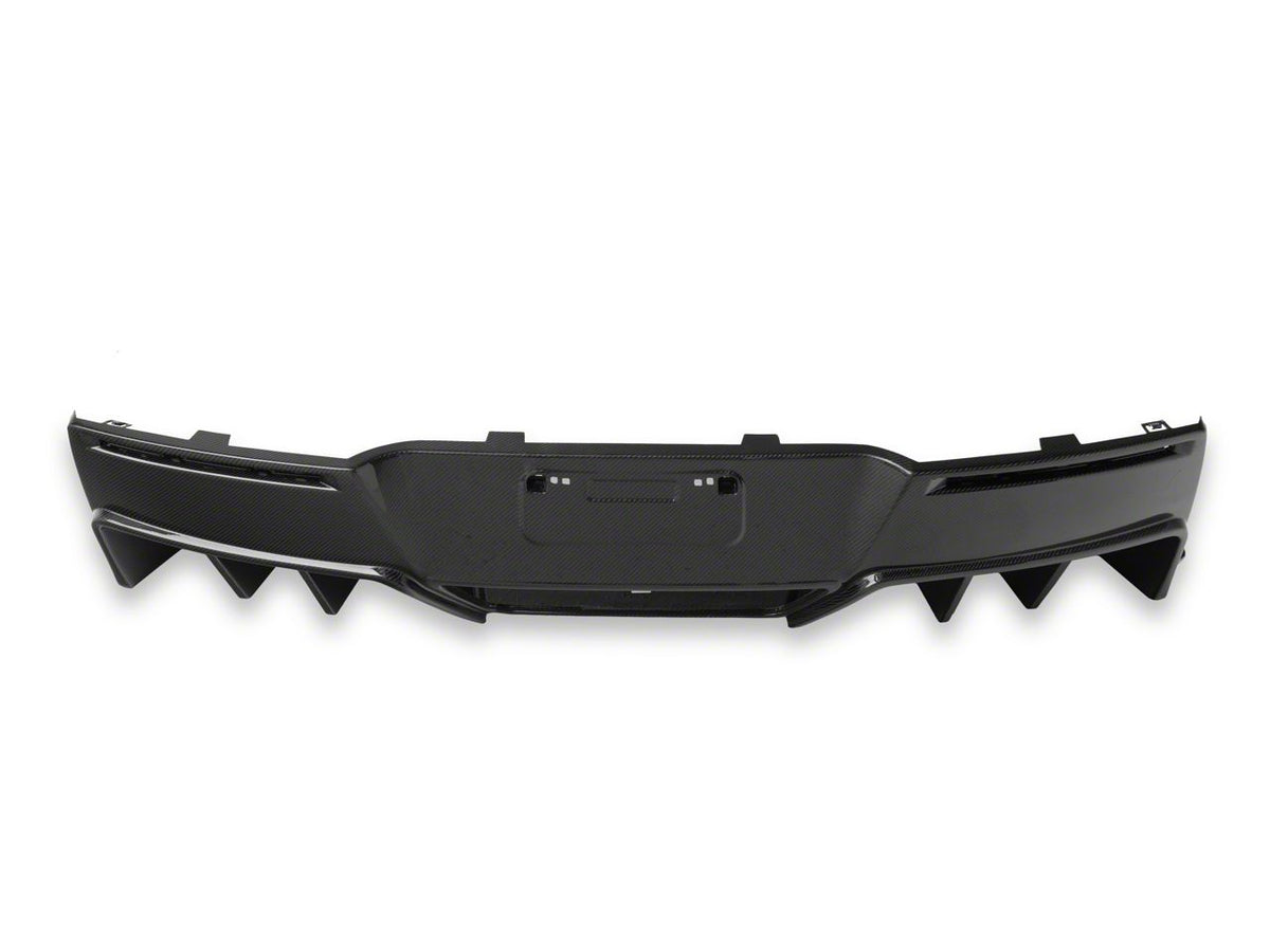 GM Factory Package Rear Bumper Diffuser; Carbon Fiber (14-19 Corvette C7)