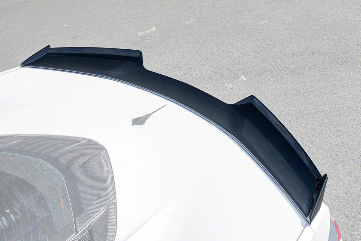 Z06 Visible Rear Ducktail Spoiler; Carbon Flash Metallic (20-26 Corvette C8)