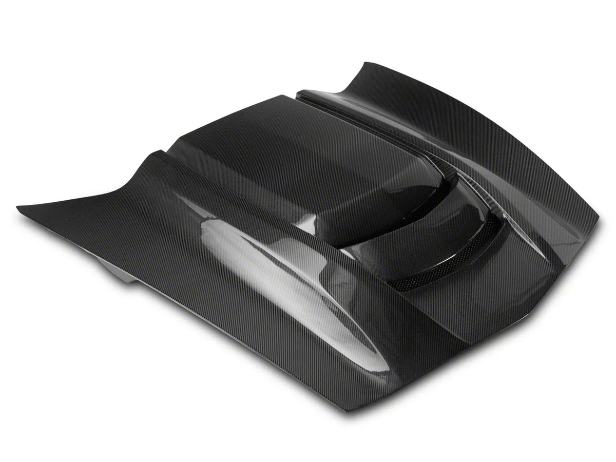 ZR1 Style Cowl Vented Extractor Hood Carbon Fiber for 2014-2019 Corvette C7