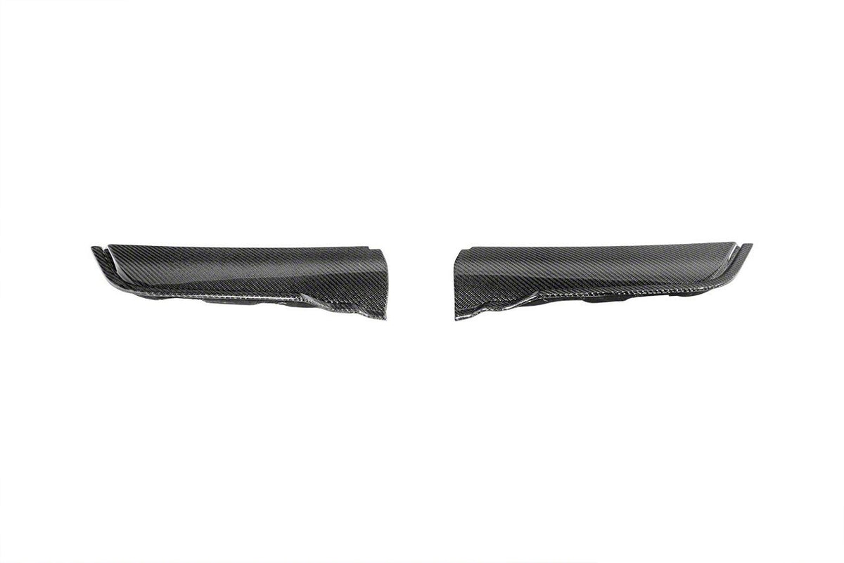 Raptor R Style Hood Vent Side Trim Bezels; Carbon Fiber (21-26 F-150 Raptor)