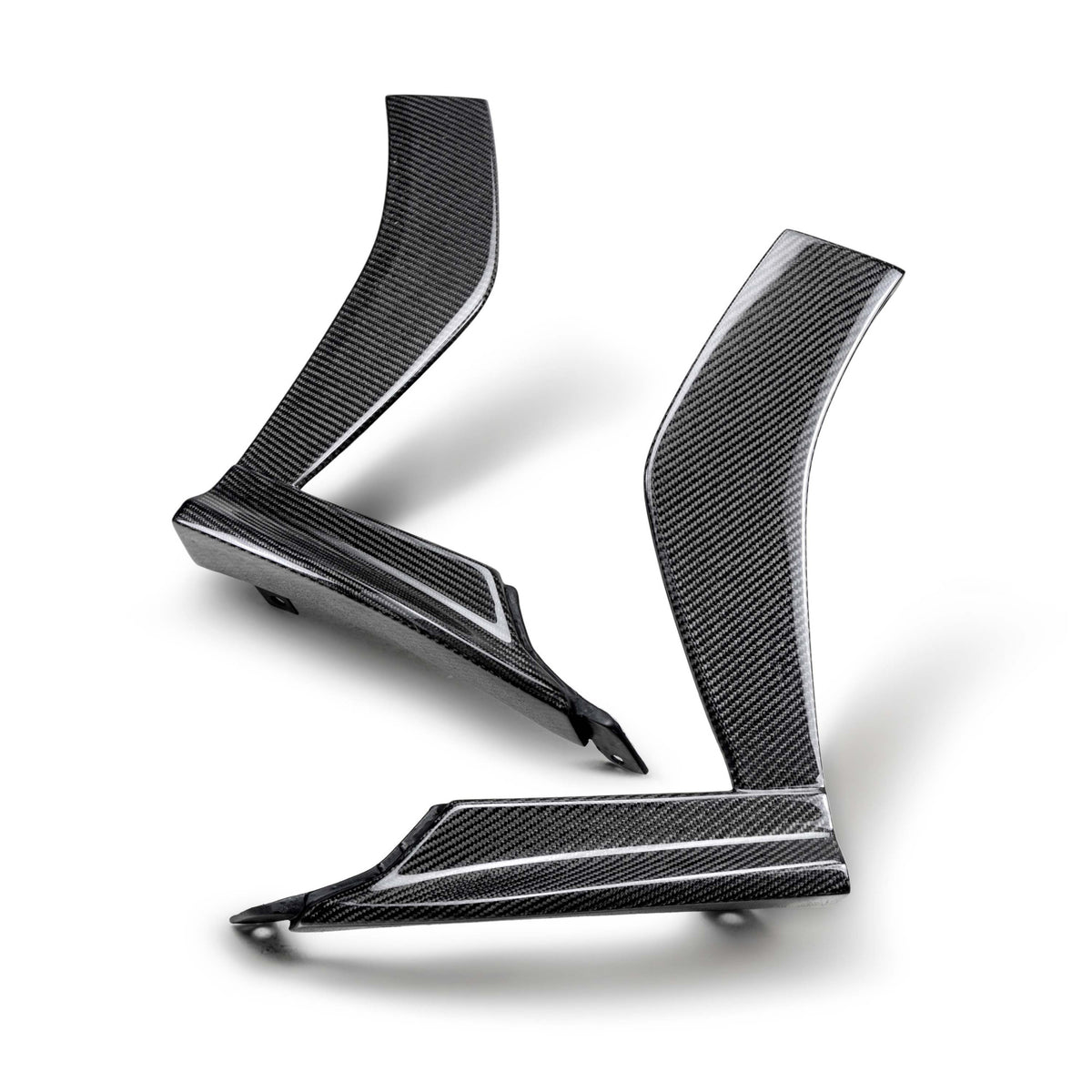 Carbon fiber front bumper trim for 2022-2026 Subaru WRX