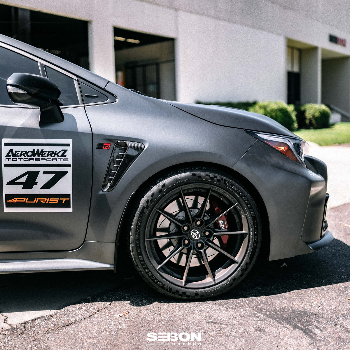 Dry Carbon Fender Vents for 2023-2026 Toyota GR Corolla - Gloss