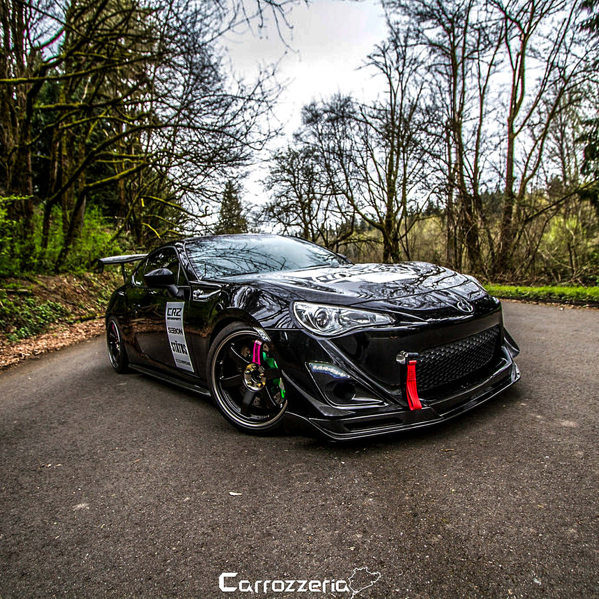 KC-Style Carbon Fiber Front Lip for 2013-2016 Scion FR-S