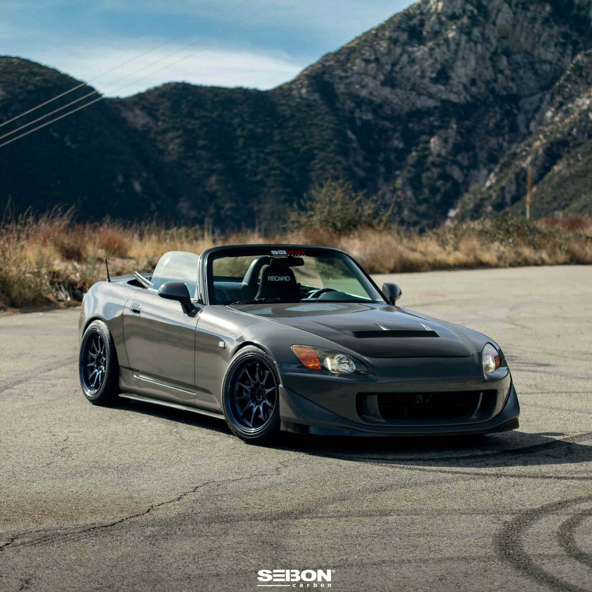 JS-Style Carbon Fiber hood for 2000-2009 Honda S2000
