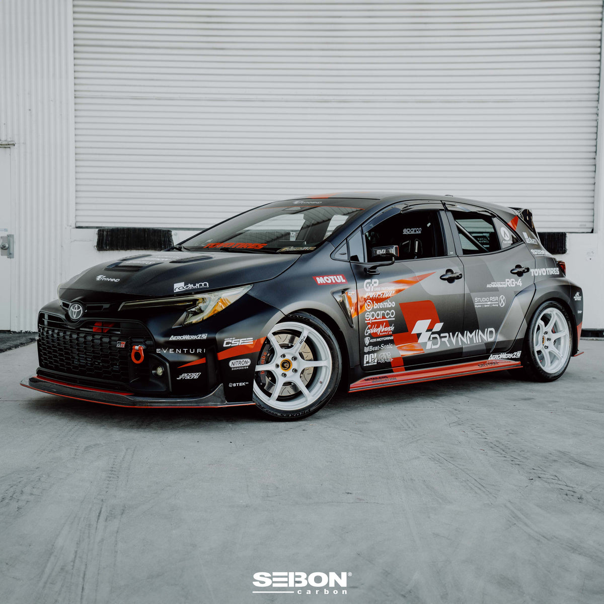 VS-style Double-Sided Carbon Fiber hood for 2023-2026 Toyota GR Corolla