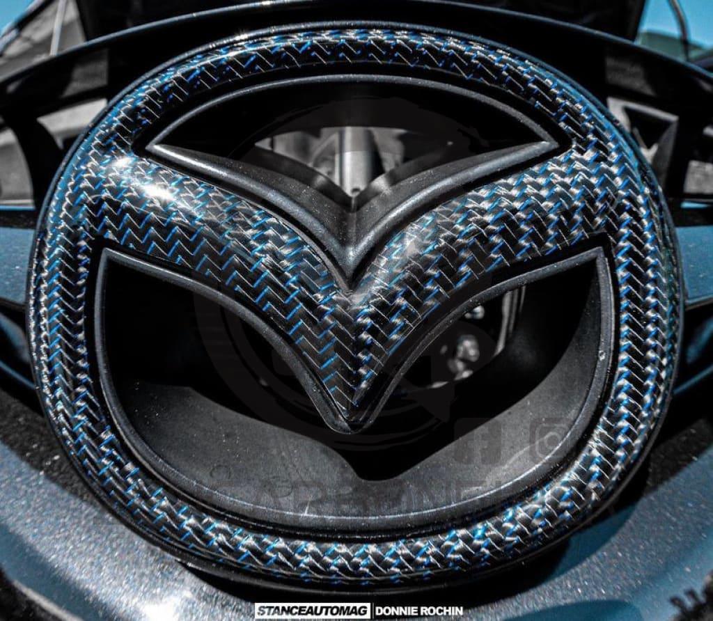 2003-2015 Mazda3/Mazda6 Carbon Fiber Front Emblem Replacement
