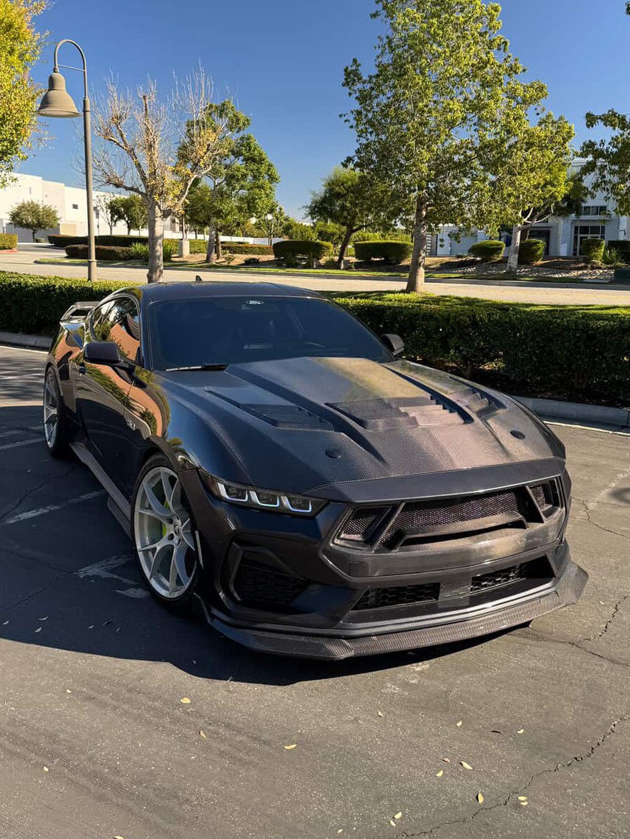 2024+ Mustang GT3 Carbon Fiber Front Bumper Grille
