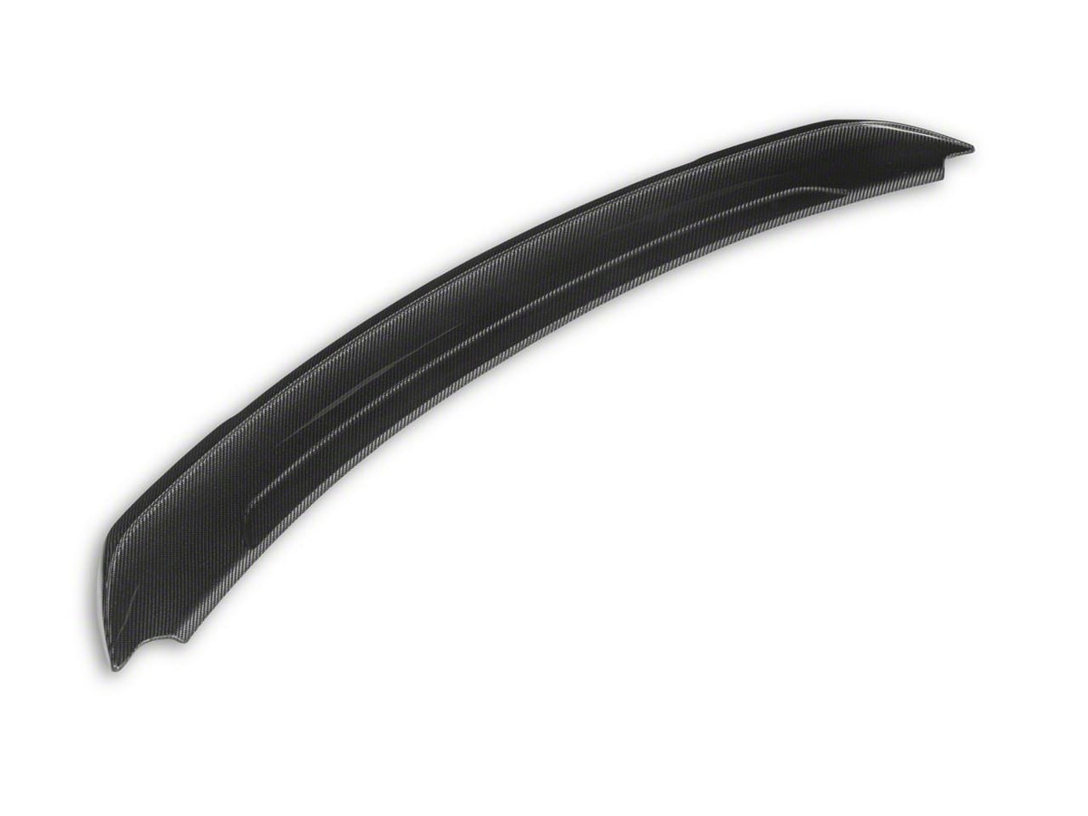 GT350 Track Pack Style Rear Spoiler; Carbon Fiber (15-23 Mustang)