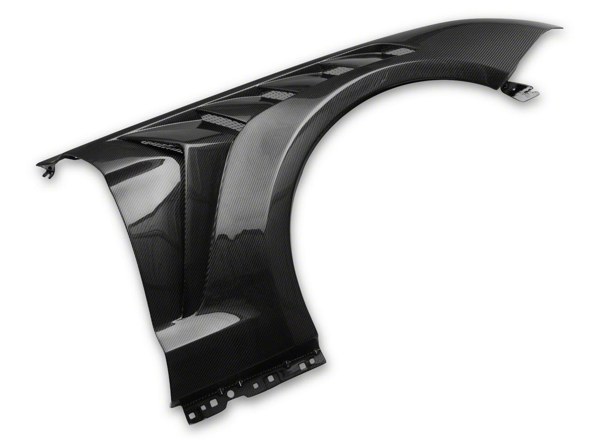 GTD Style Fenders; Carbon Fiber (18-23 Mustang GT, EcoBoost)