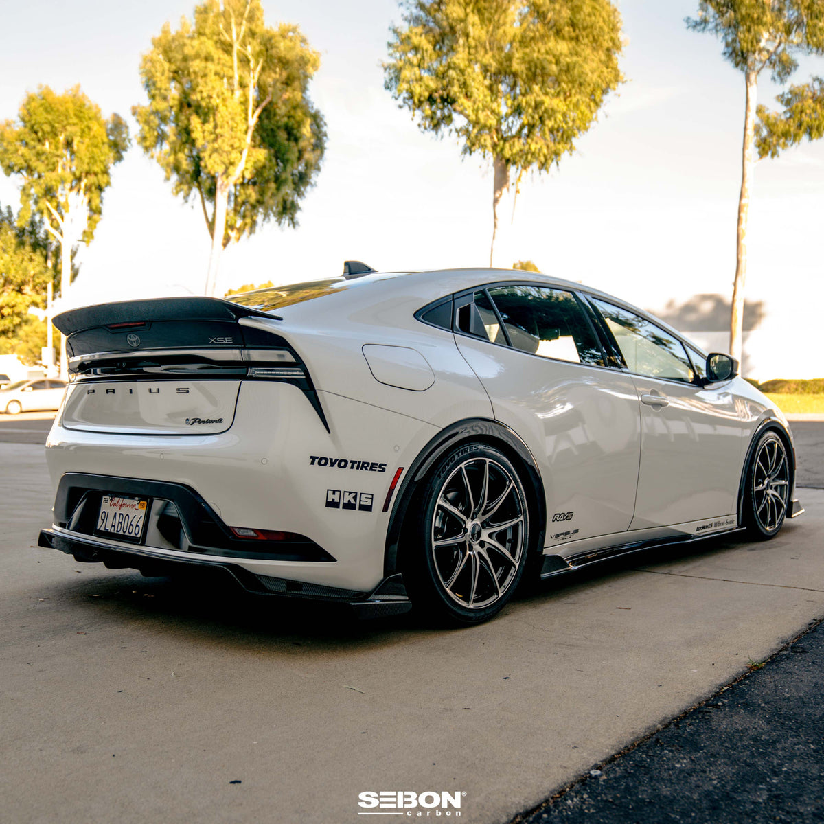 Carbon fiber Rear Fender Trims for 2023-2026 Toyota Prius