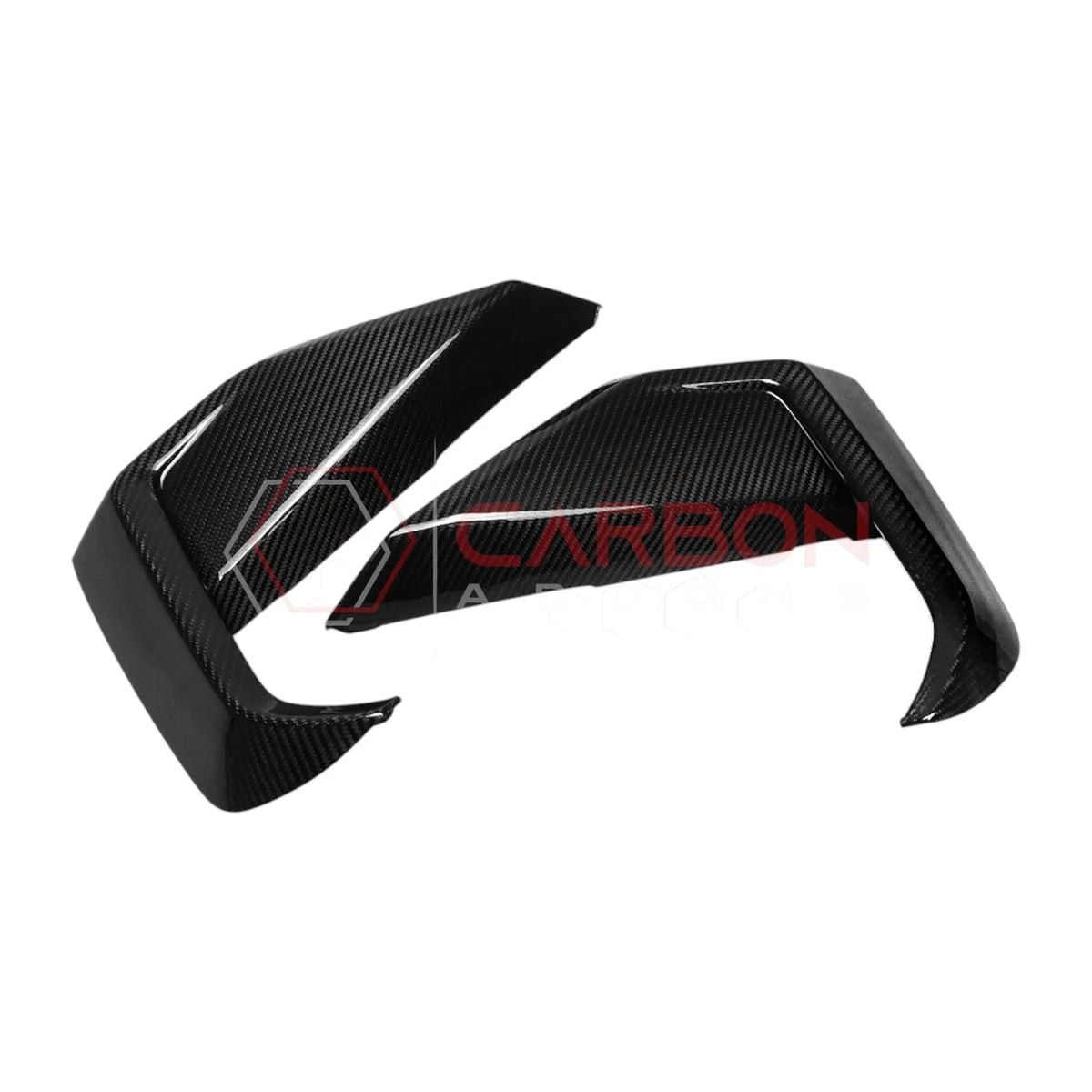 Real Carbon Fiber Lower Side Grille Trim Covers for 2024+ Ford Mustang GT