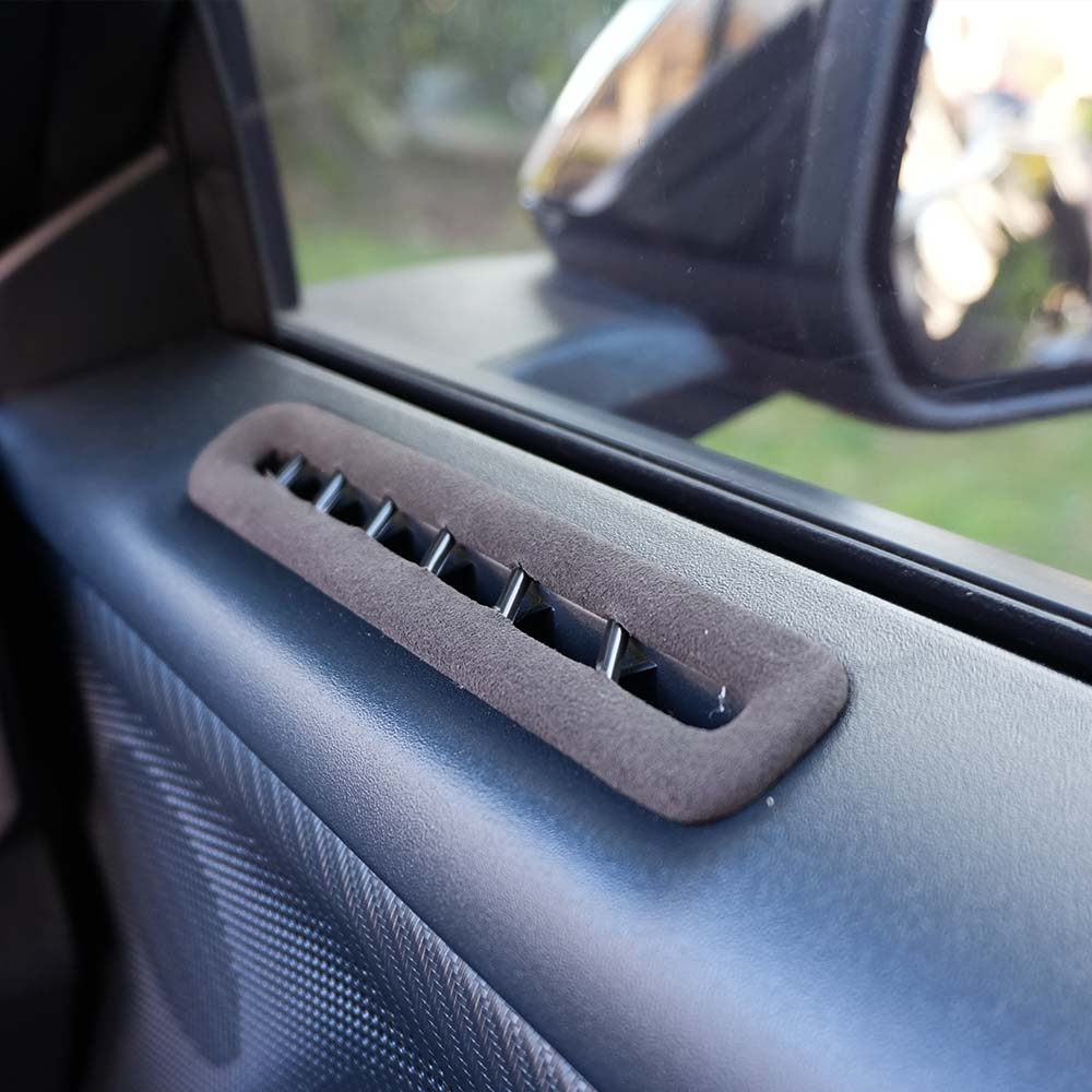 2024+ Ford Mustang Suede Leather Side Window Air Vent Trim