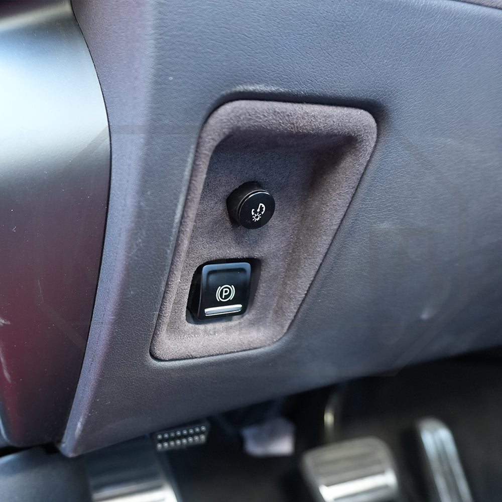Corvette C8 Suede Leather Left Side Card Slot & Hand Brake Switch Trim Cover