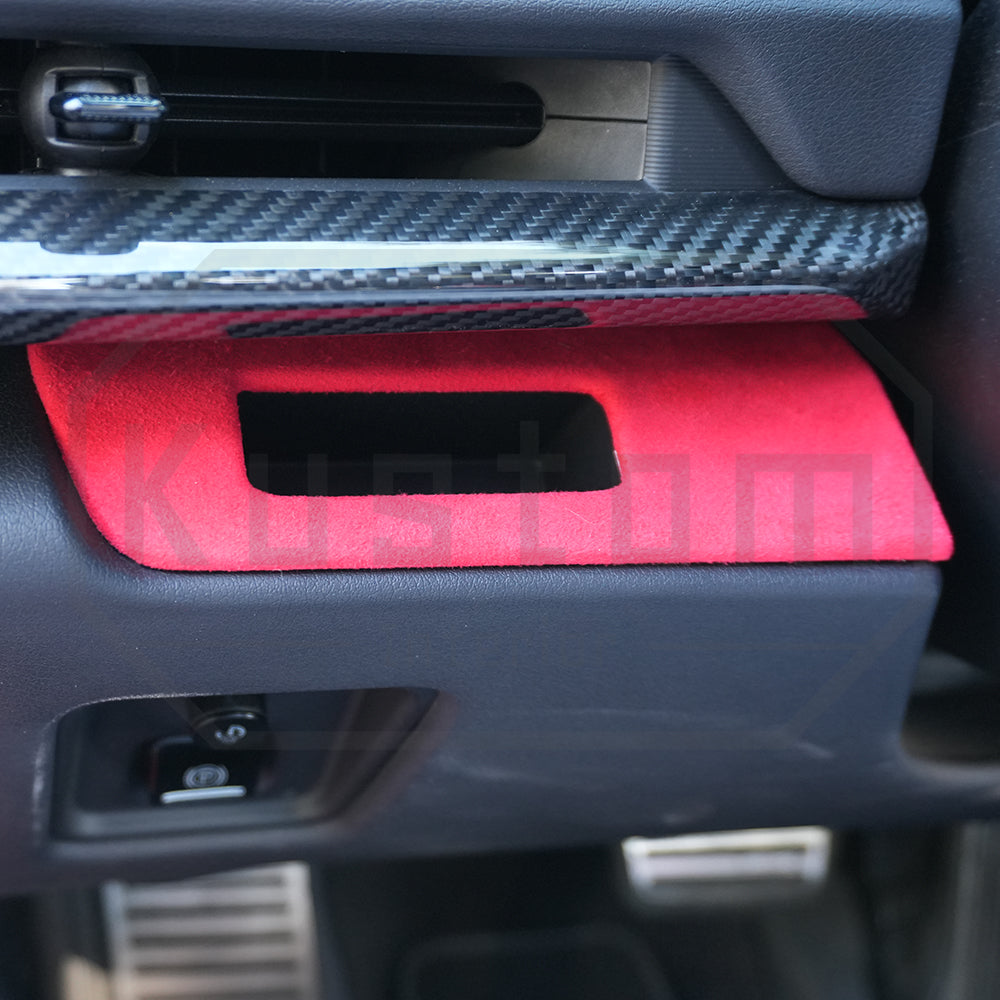 Corvette C8 Suede Leather Left Side Card Slot & Hand Brake Switch Trim Cover