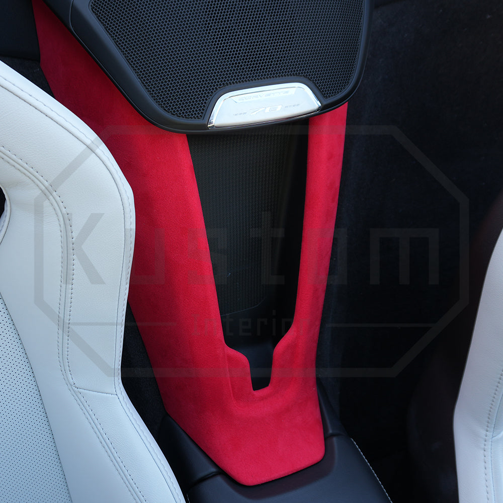 Corvette C8 Suede Leather Waterfall Trim Cover