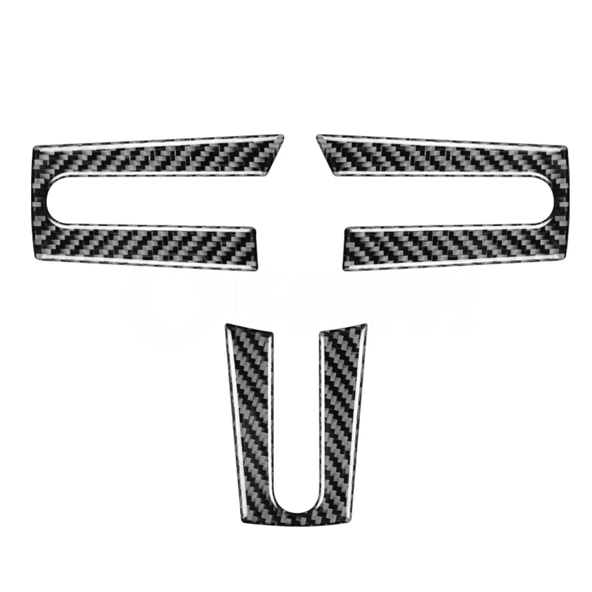 Real Carbon Fiber Steering Wheel Trim Overlay For Mustang 2005-2009