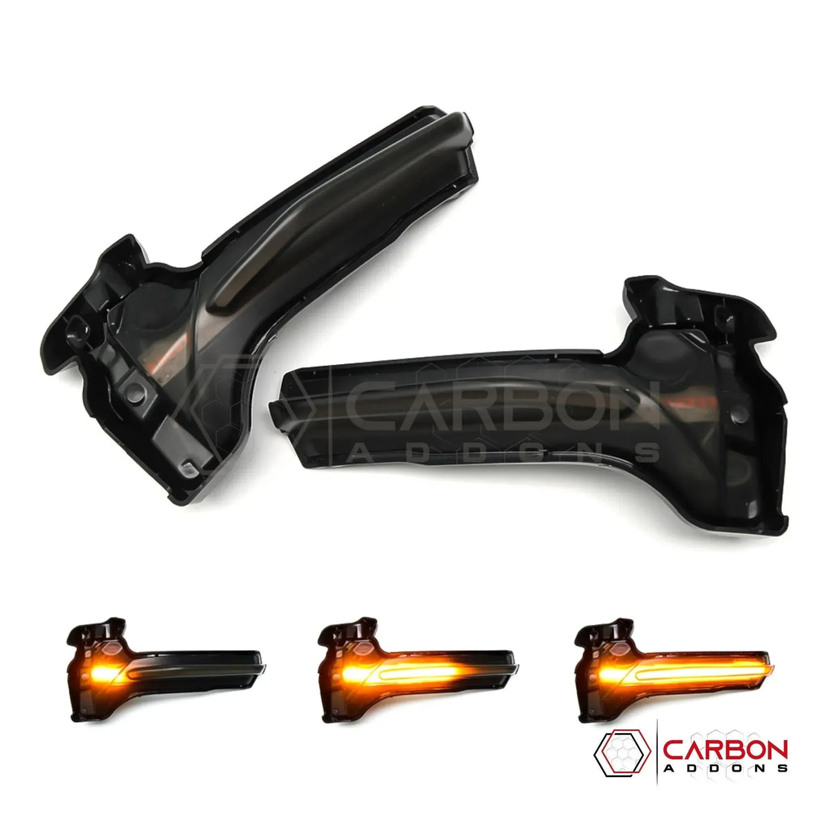 C8 Corvette Smoked Sequential LED Mirror Cap Turn Signals | Plug-and-Play Upgrade (2020–2027)