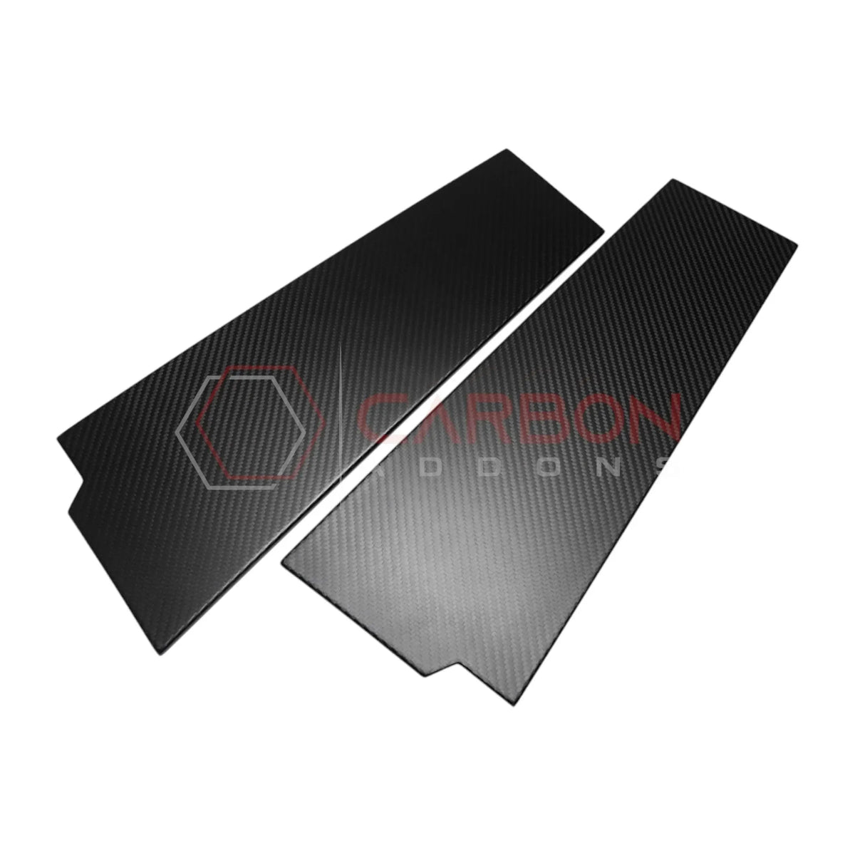 2021+ Ford Bronco 4-Door Real Dry Carbon Fiber B-Pillar Trim Covers (Glossy or Matte)