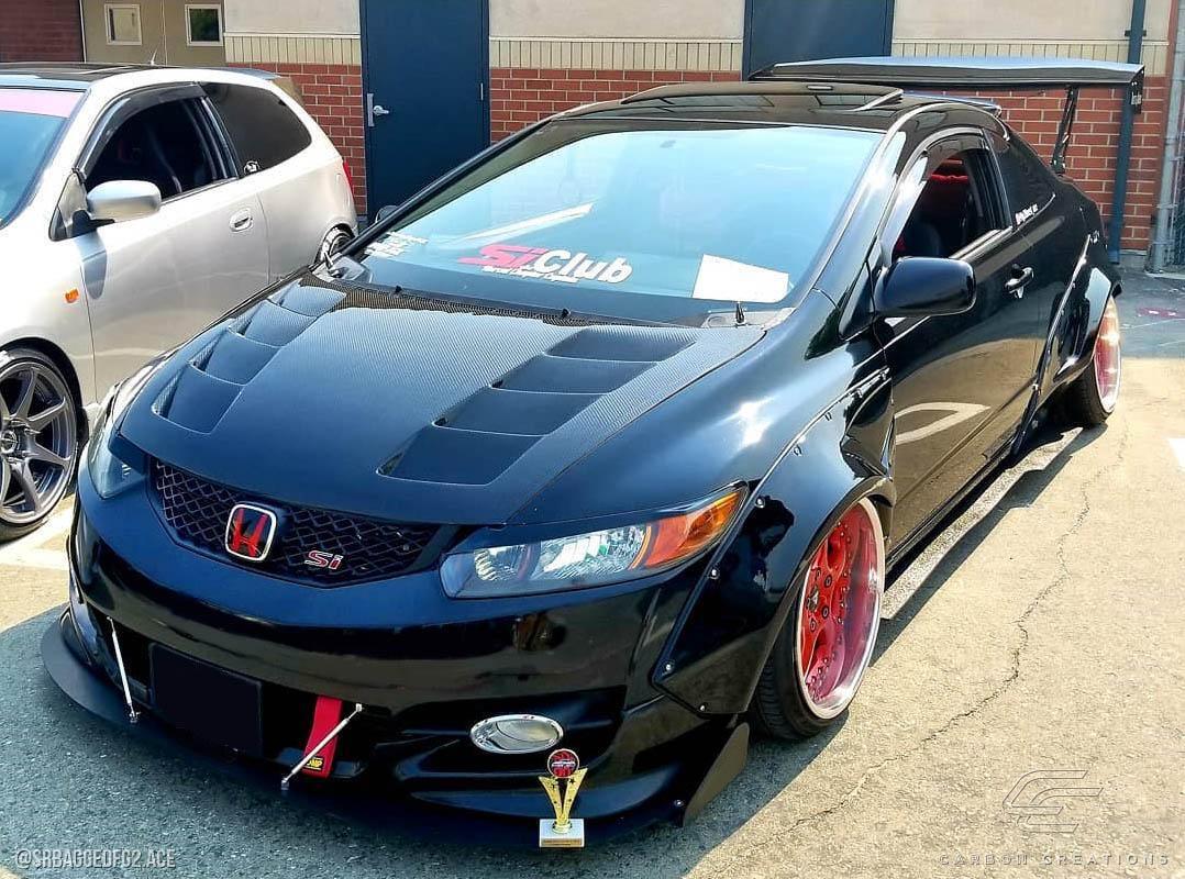 2006-2011 Honda Civic Carbon Creations Circuit Carbon Fiber Hood