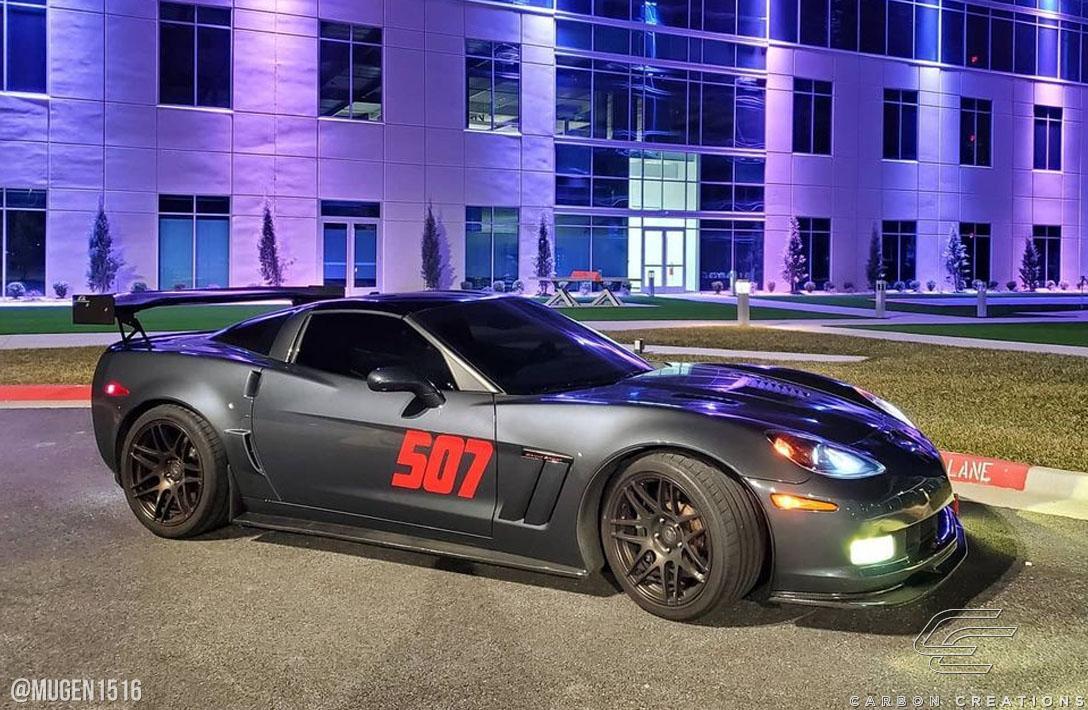 2005-2013 Chevrolet Corvette Carbon Creations GT500 Carbon Fiber Side Skirts