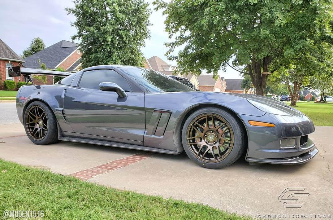 2005-2013 Chevrolet Corvette Carbon Creations GT500 Carbon Fiber Side Skirts