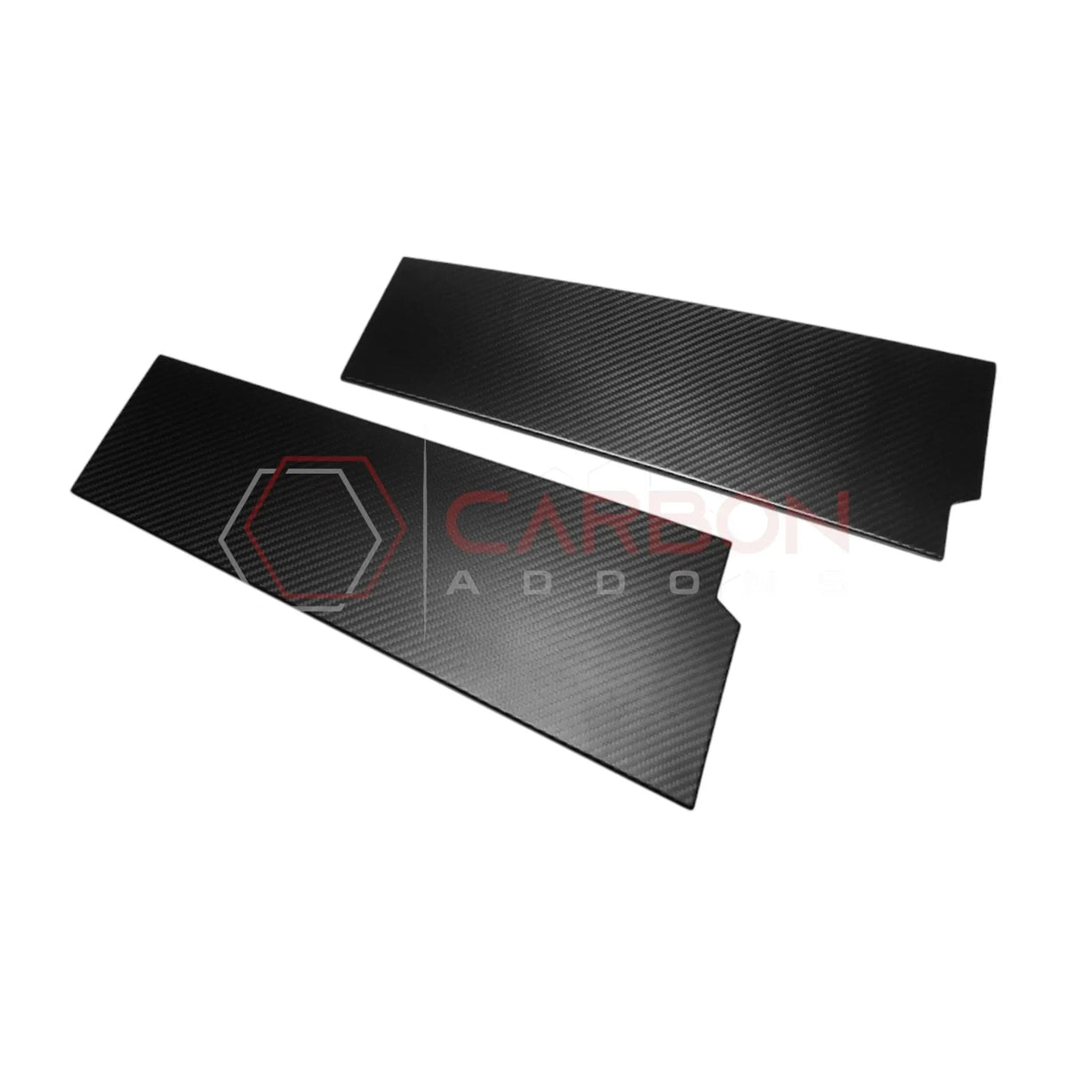 2021+ Ford Bronco 4-Door Real Dry Carbon Fiber B-Pillar Trim Covers (Glossy or Matte)