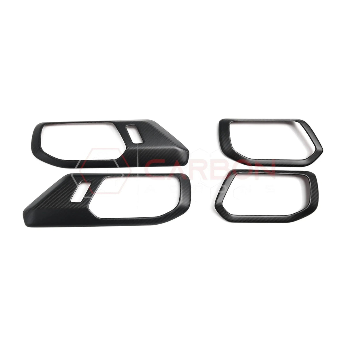 Real Carbon Fiber Interior Door Handle Trim Covers For 2021+ Ford Bronco