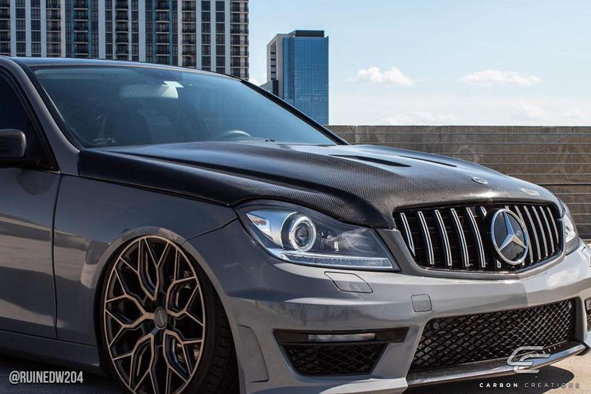 2008-2011 Mercedes C Class Carbon Creations Black Series Look Carbon Fiber Hood