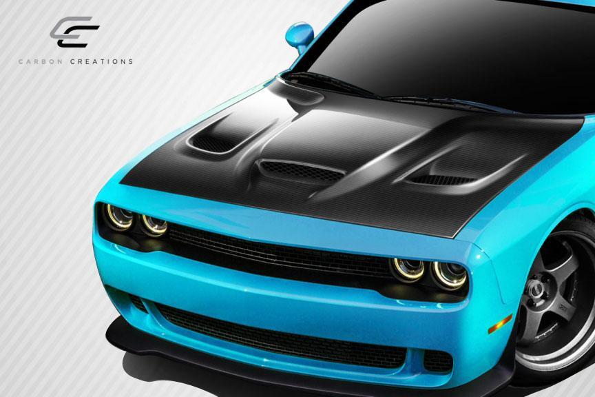 2008-2023 Dodge Challenger Carbon Creations Hellcat Carbon Fiber Hood