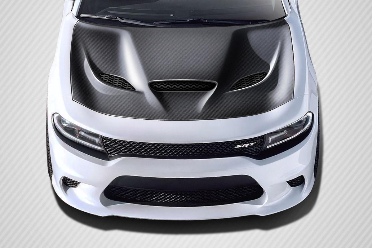 2015-2023 Dodge Charger Carbon Creations Hellcat Carbon Fiber Hood