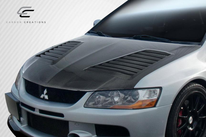 2003-2006 Mitsubishi Evolution Carbon Creations Track Carbon Fiber Hood