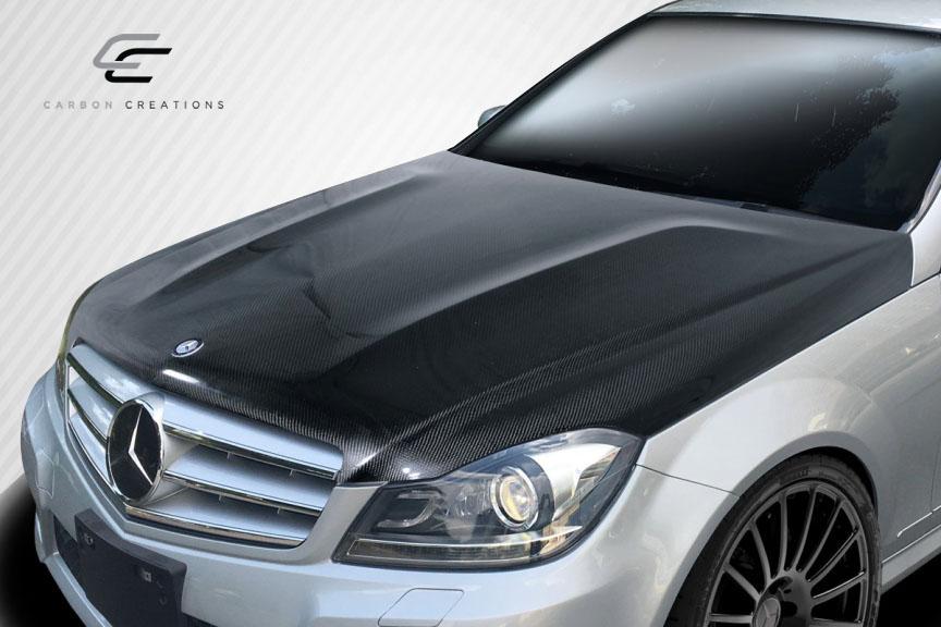 2012-2014 Mercedes C Class Carbon Creations C63 Look Carbon Fiber Hood