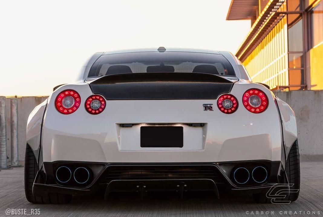 2009-2016 Nissan GTR Carbon Creations LBW Carbon Fiber Rear Lip