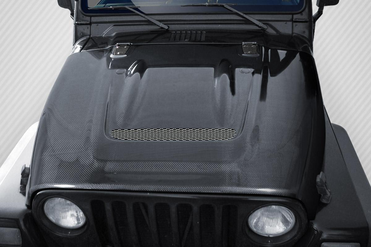 1997-2006 Jeep Wrangler Carbon Creations Heat Reduction Carbon Fiber Hood