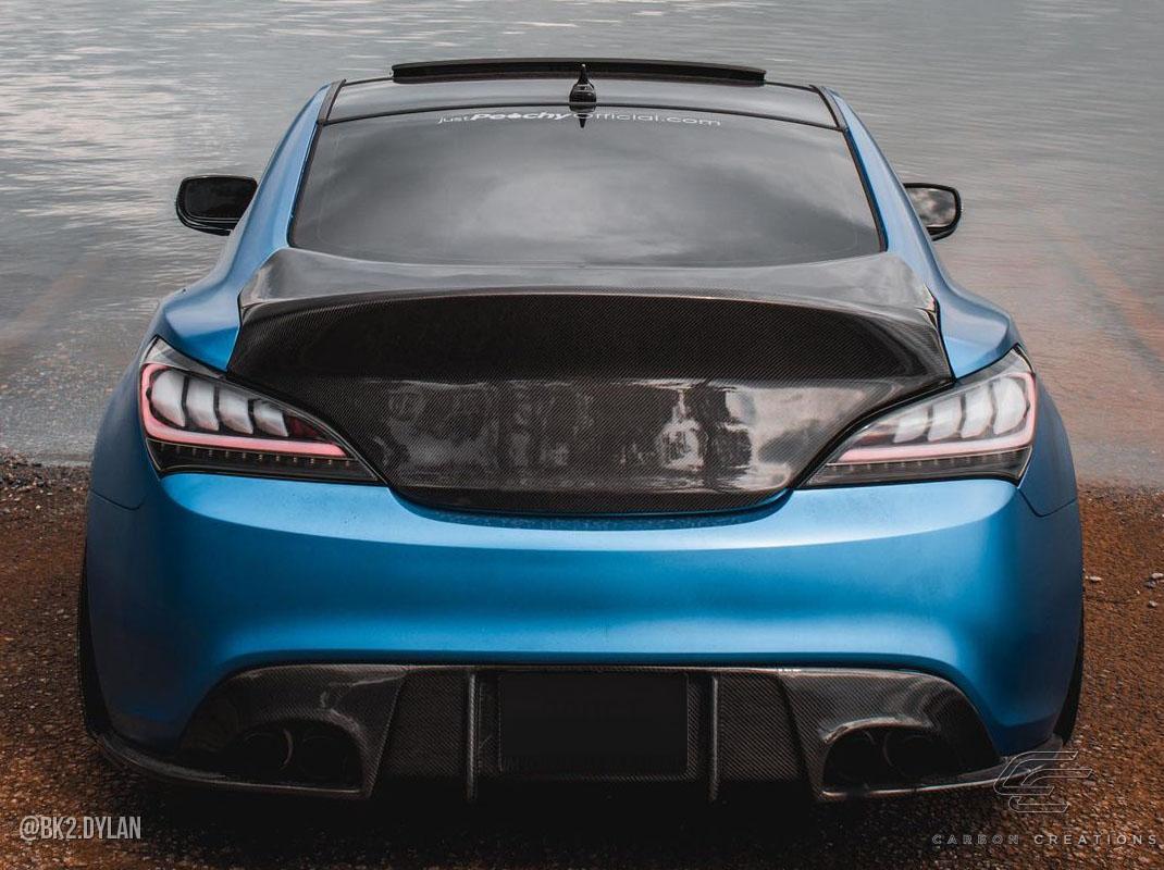 2010-2016 Hyundai Genesis Carbon Creations Speedster Carbon Fiber Rear Lip