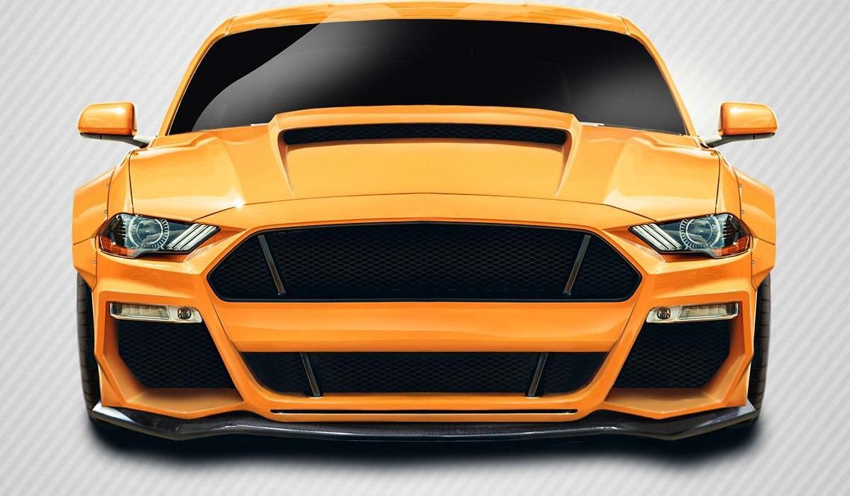 2018-2023 Ford Mustang Carbon Creations Grid Carbon Fiber Front Lip