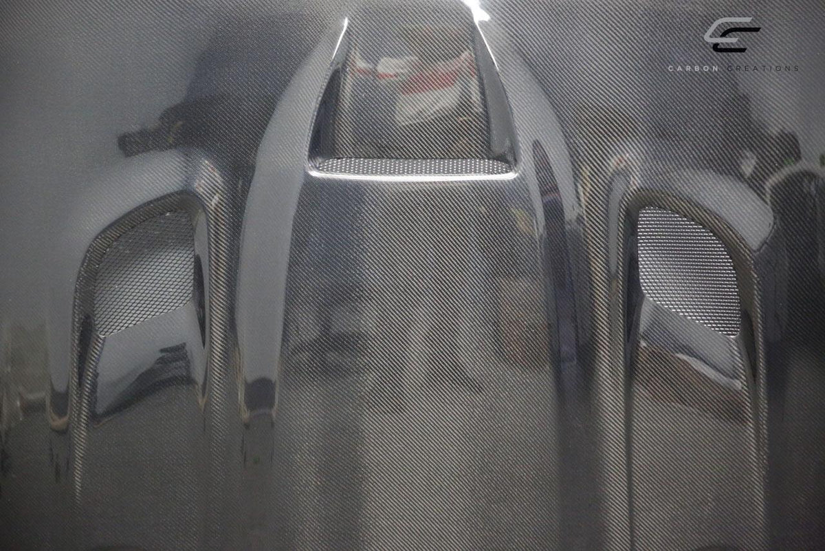 2018-2025 Jeep Wrangler Carbon Creations Hellcat Carbon Fiber Hood