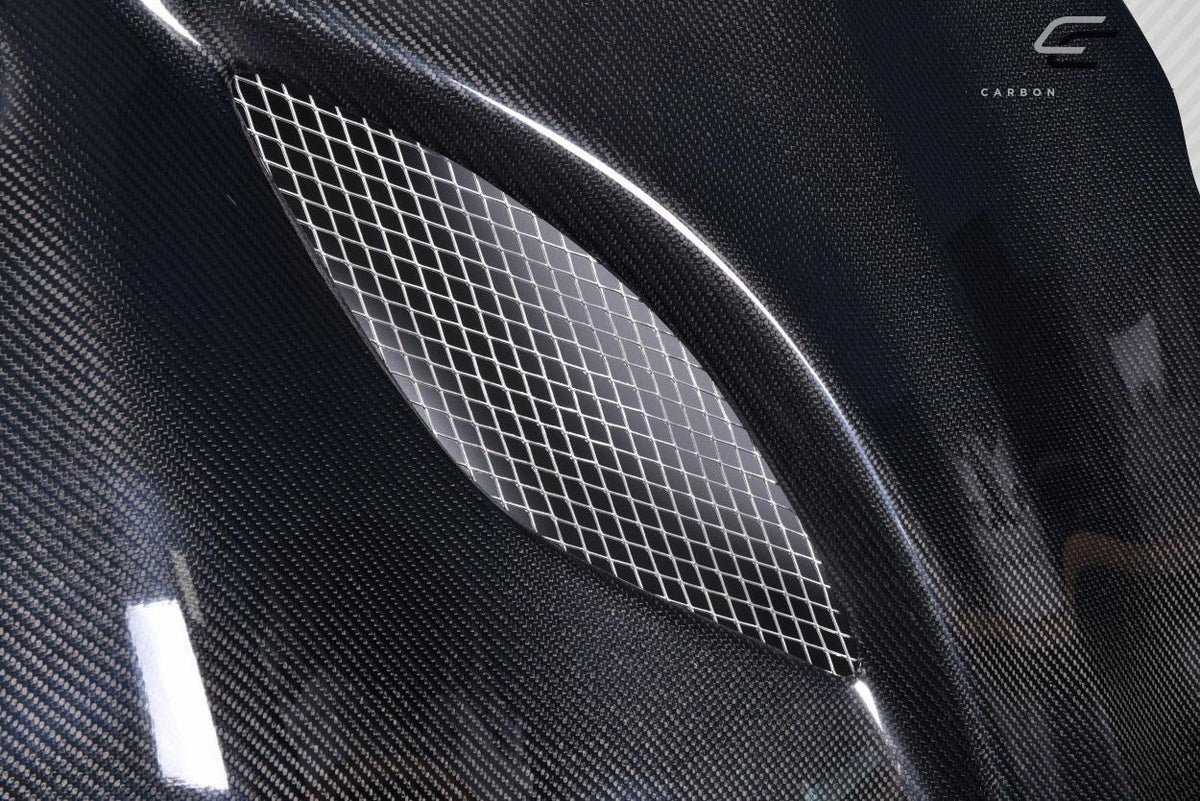 2011-2022 Jeep Grand Cherokee Carbon Creations Hellcat Look Carbon Fiber Hood