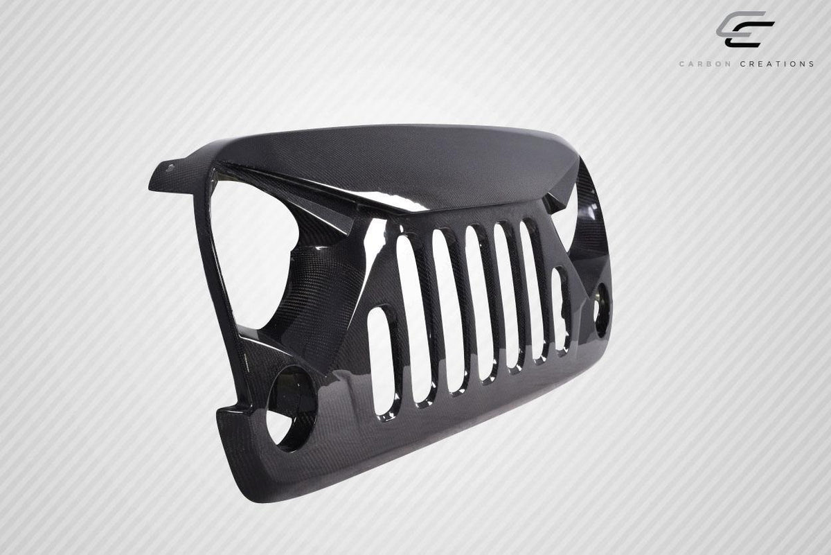 2007-2018 Jeep Wrangler Carbon Creations Predator Carbon Fiber Grille