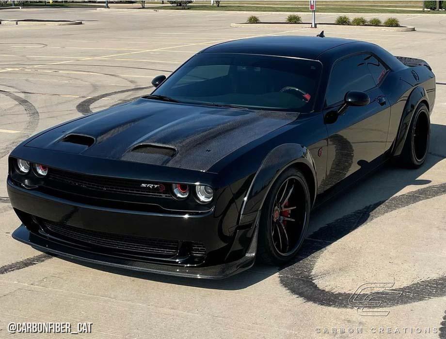 2008-2023 Dodge Challenger Carbon Creations Redeye Look Carbon Fiber Hood